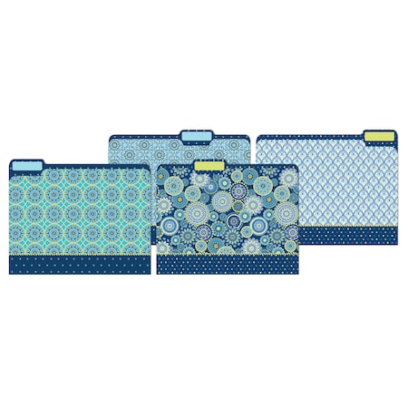 Eureka Blue Harmony File Folders, PK24 866413